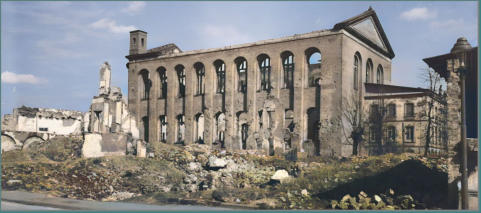 Konstantin Bailika stark zerstört, Dezember 1944 (SWR Aktuell)